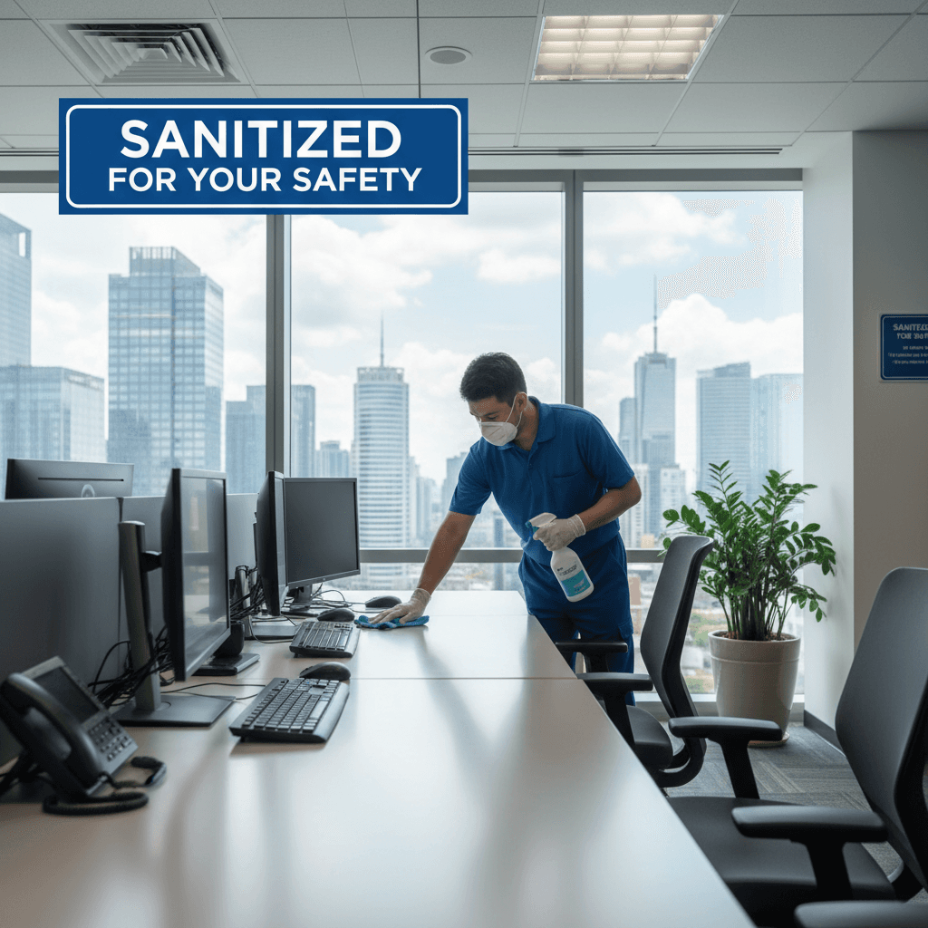 Commercial office cleaning